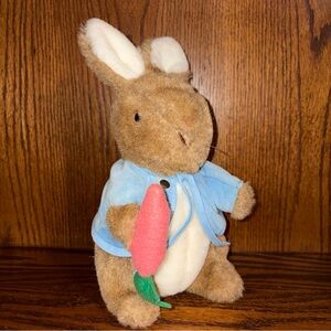 Vtg Eden Peter Rabbit Beatrix Potter Plush 9" Stuffed Animal Toy Easter Bunny